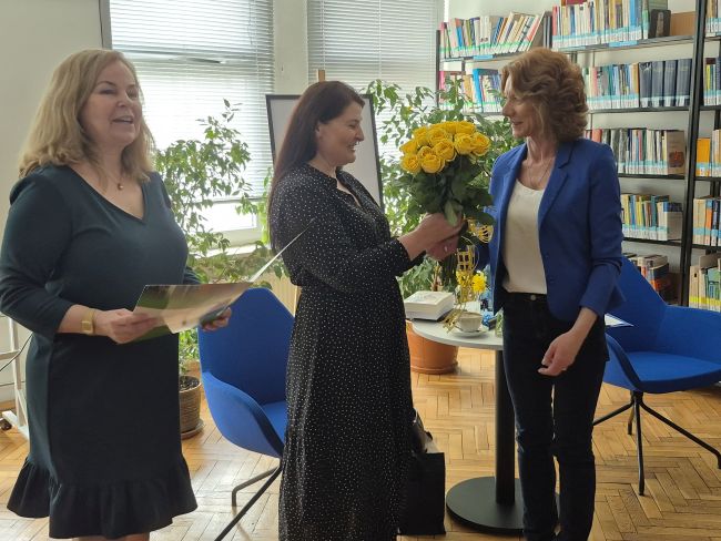 Uczestnicy spotkania autorskiego.