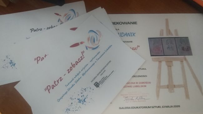 Plakat zapraszający na wernisaż.