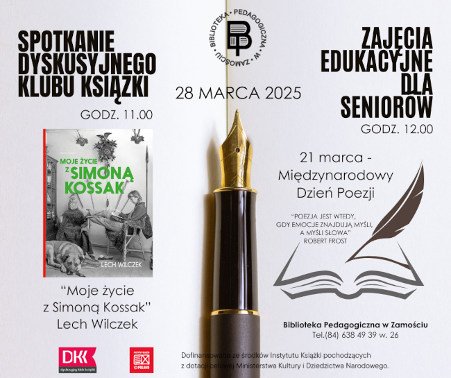 Spotkanie Dyskusyjnego Klubu Książki i zajęcia edukacyjne dla seniorów
